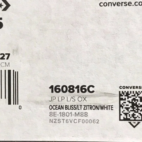 Converse JP LP Ox Ocean Bliss Zitron White‎ Shoes - Picture 7 of 7